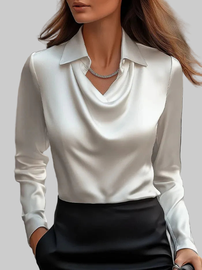 Marie | Blouse Satinée Élégante