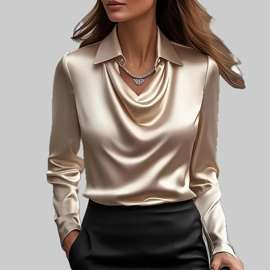 Marie | Blouse Satinée Élégante